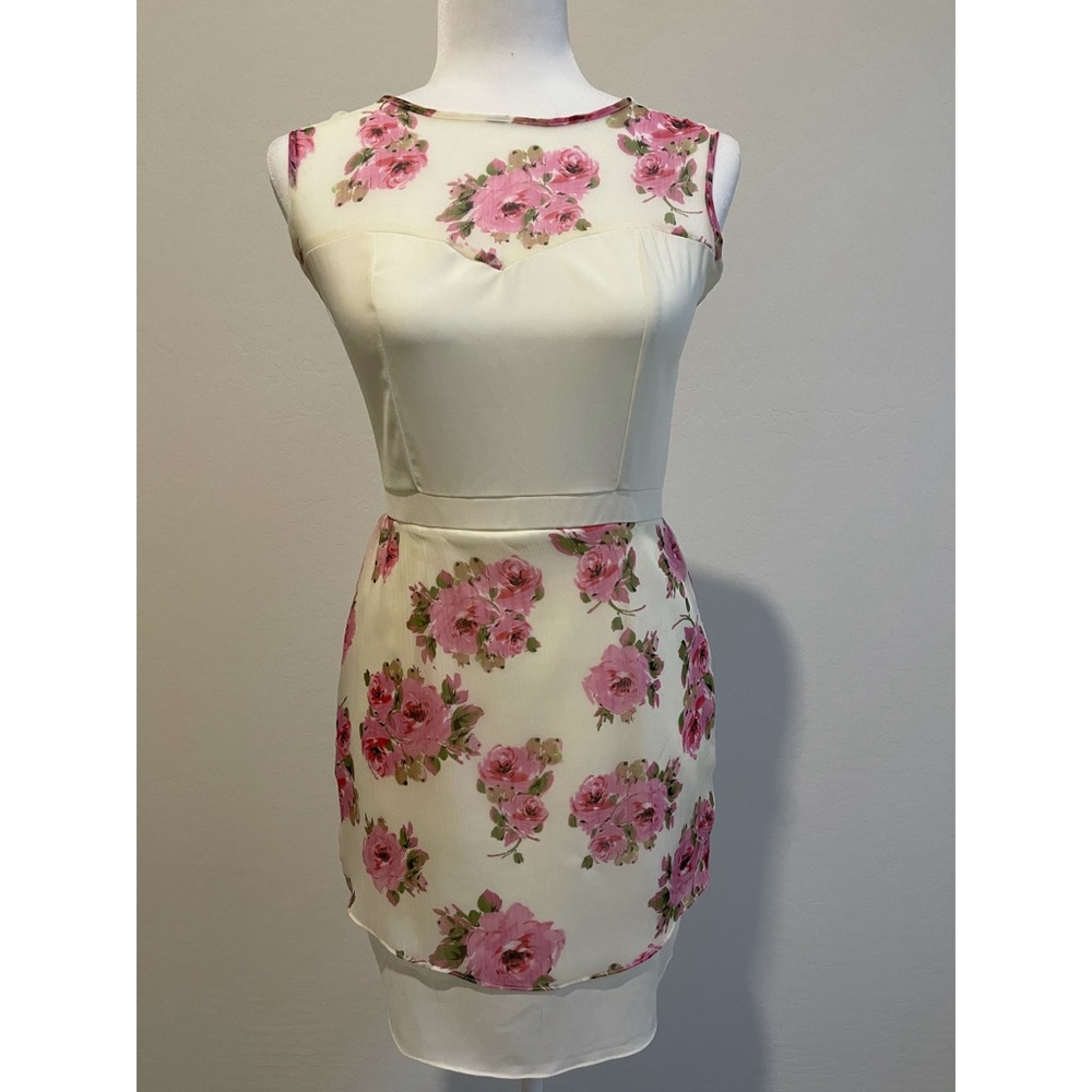 White floral dress